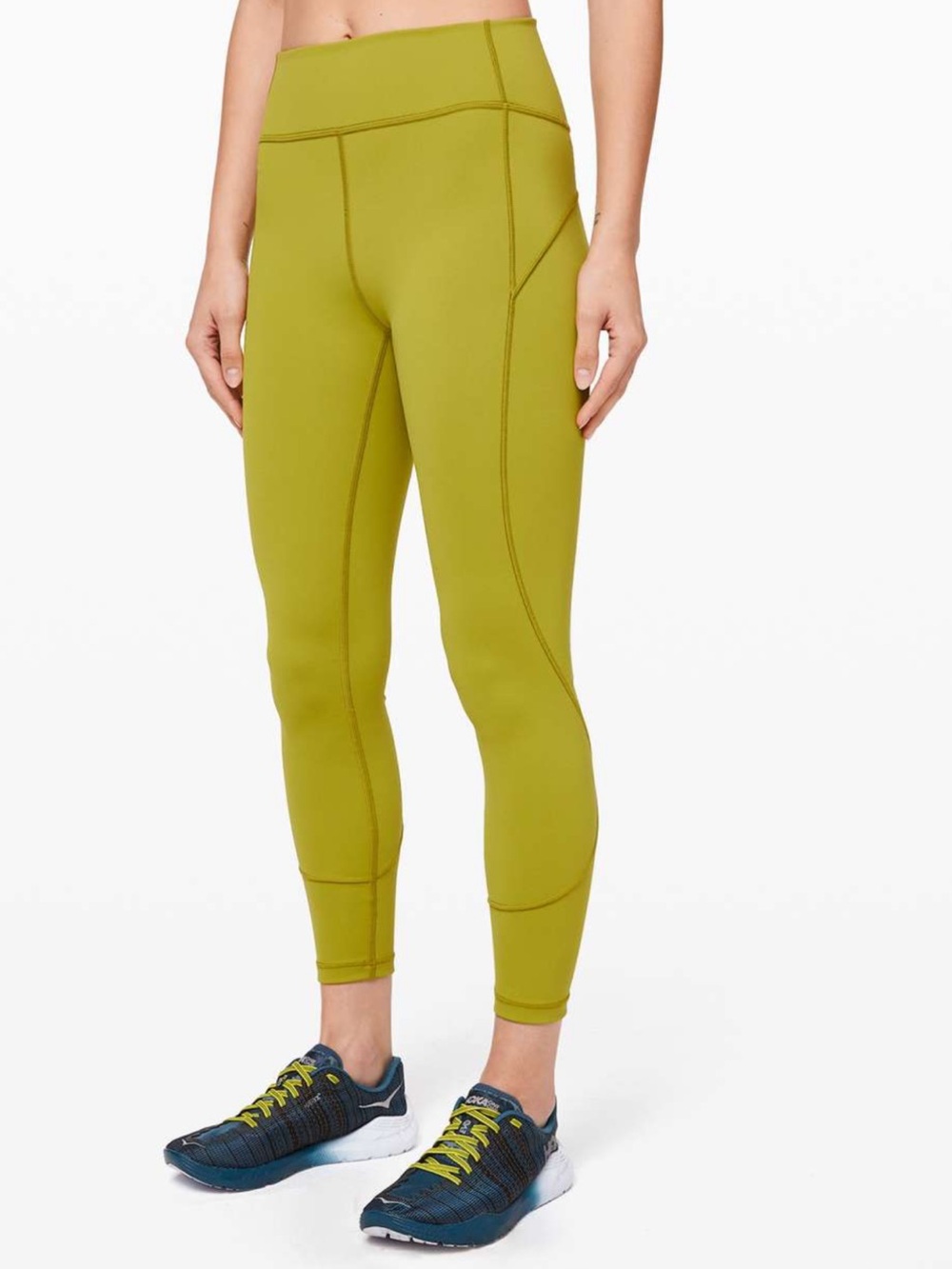 Lululemon Sze 4 In Movement Tight 25" *Everlux Golden Lime